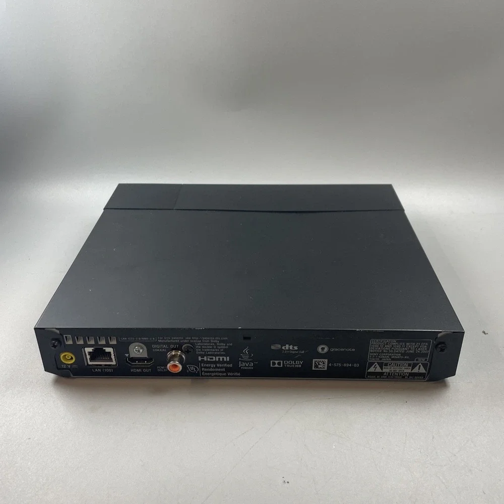 Sony BDP-S3700 Wi-Fi Streaming Blu-Ray DVD Player w/ Remote, AC Adapter TESTED